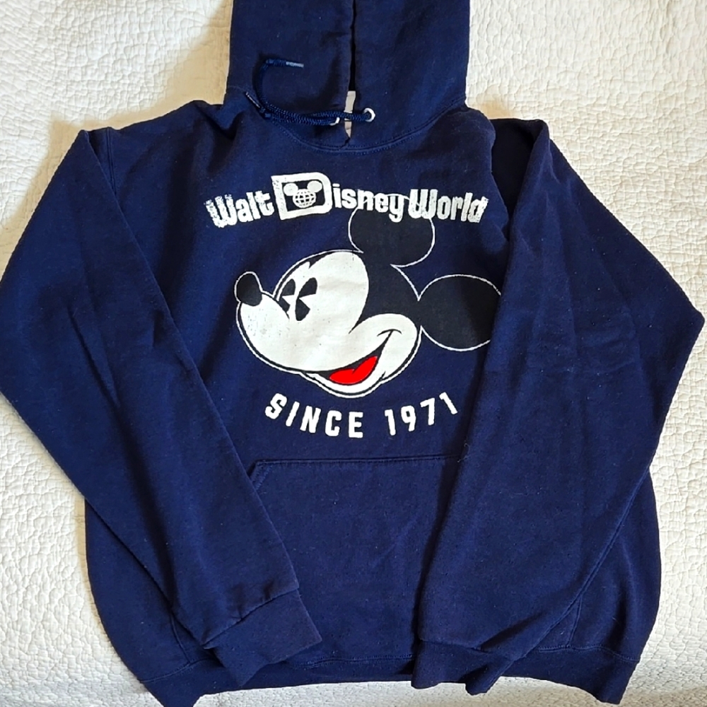 Vintage Disney Navy Blue Mickey Mouse Hoodie